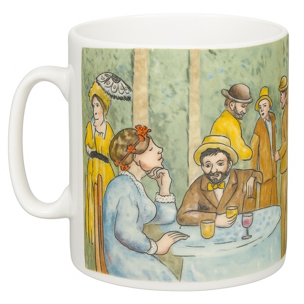 Renoir Artistic Ceramic Mug with Colorful Design D. Burrows Chaleur